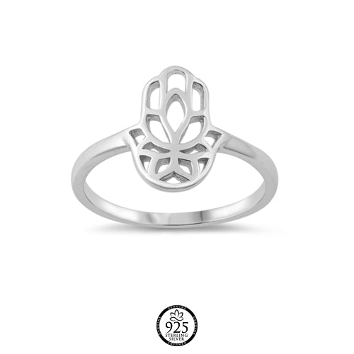 Sterling Silver Hamsa Ring