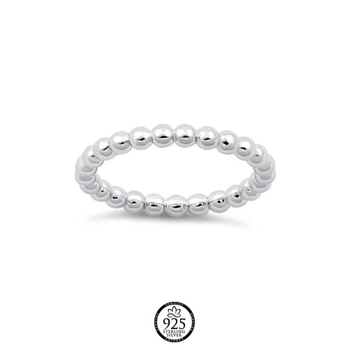 Sterling Silver Charis Beads Ring