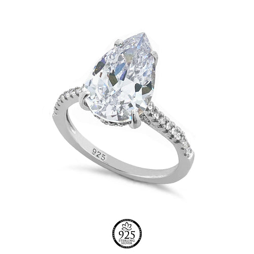Sterling Silver Helen Love Engagement Ring