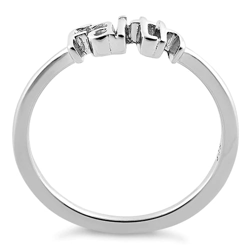 Sterling Silver Unshakeable Faith Ring