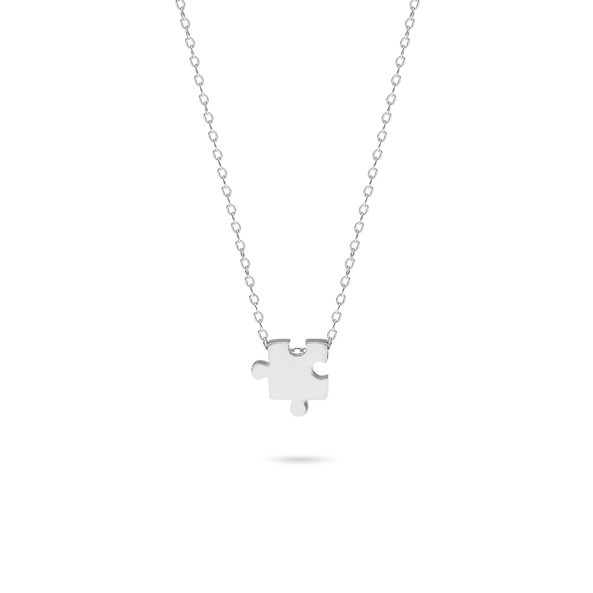 Sterling Silver Autism Puzzle Piece Necklace