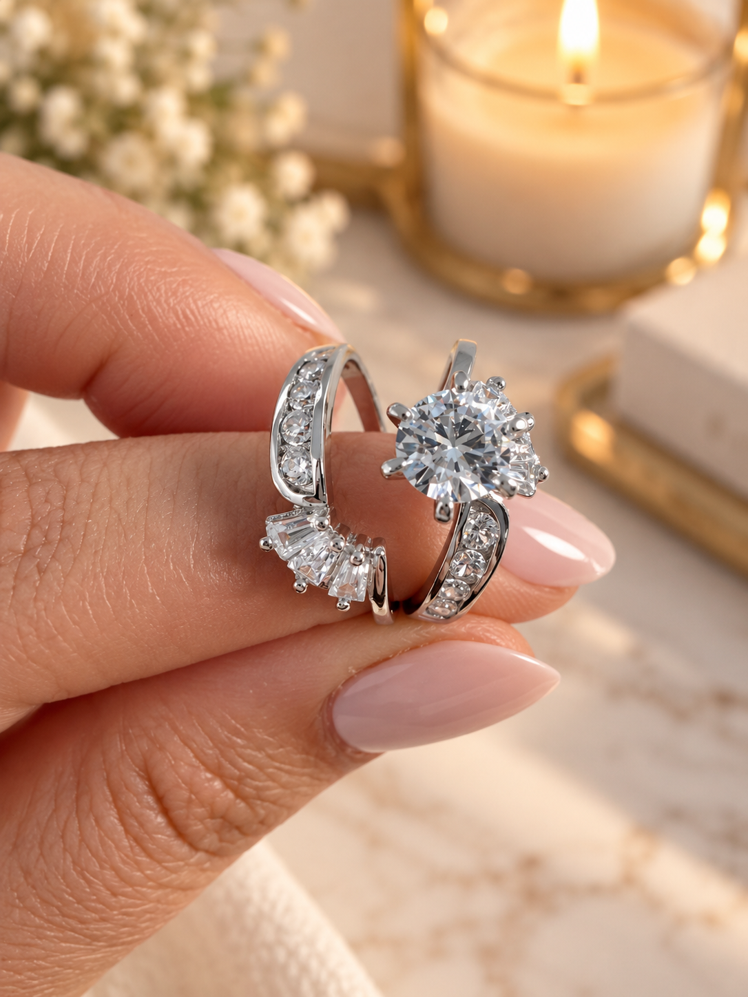 Sterling Silver Kaylie Wedding Ring