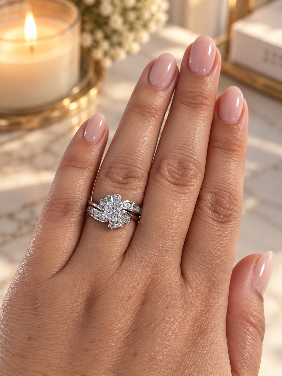 Sterling Silver Kaylie Wedding Ring