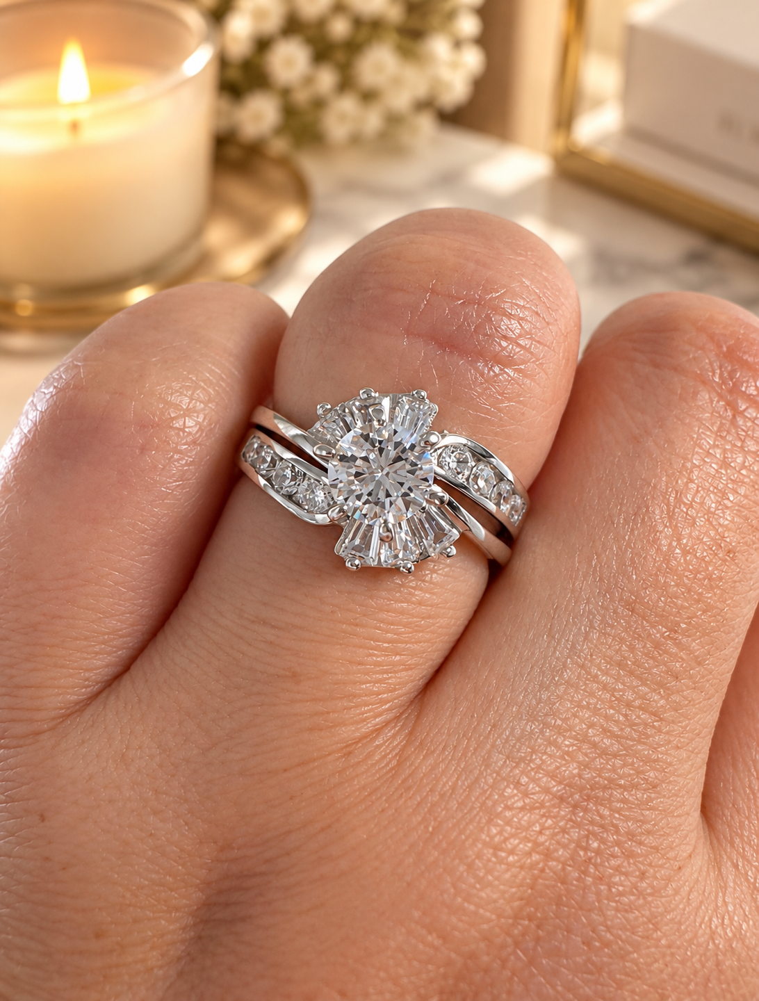 Sterling Silver Kaylie Wedding Ring