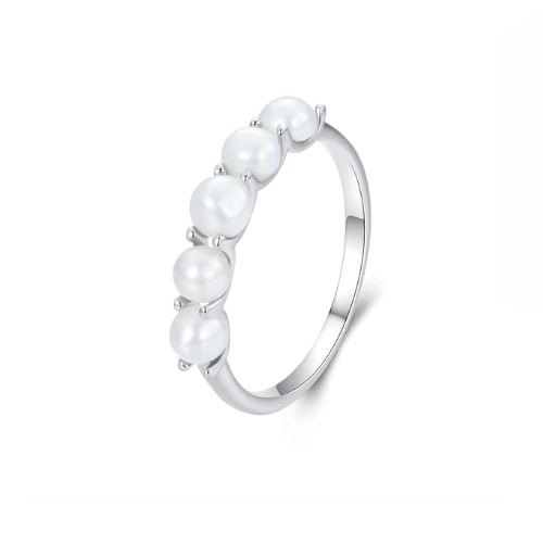 Sterling Silver Laura Pearl Ring