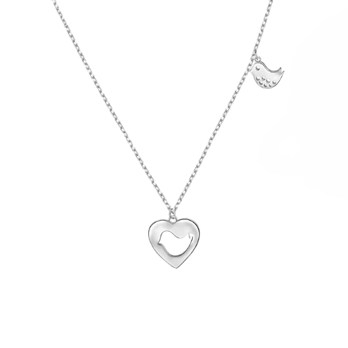Sterling Silver Love Bird Necklace