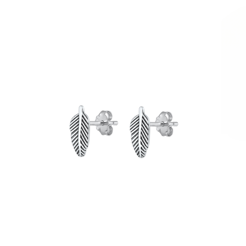 Sterling Silver Minimalist Leave Earrings