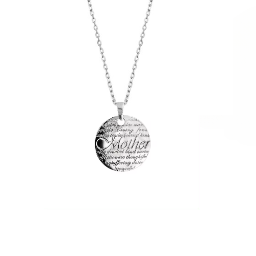 Sterling Silver All of Mom Necklace