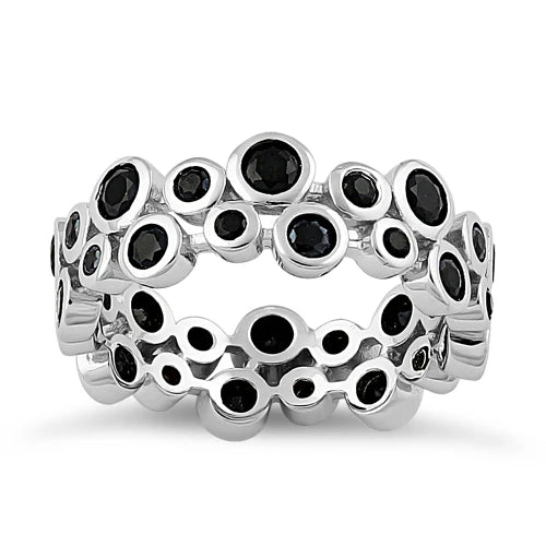 Sterling Silver Eternity Bubbles Ring