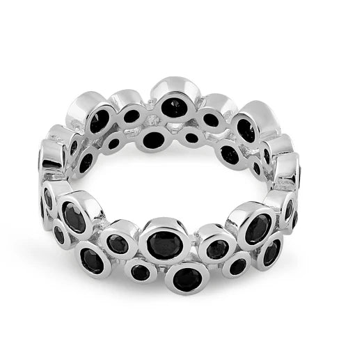 Sterling Silver Eternity Bubbles Ring