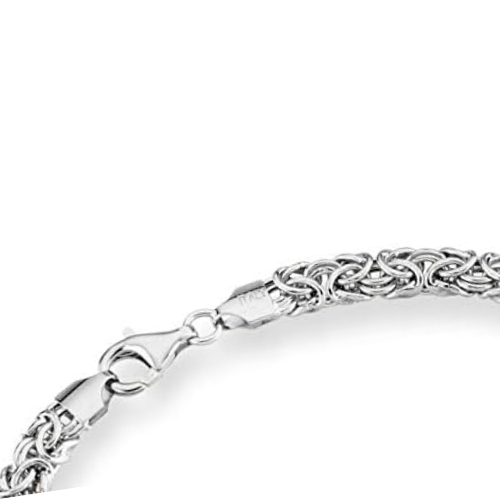 Sterling Silver Lucas Flat Byzantine Chain