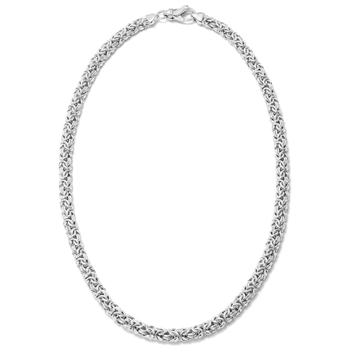 Sterling Silver Lucas Flat Byzantine Chain