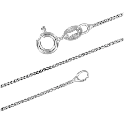 Sterling Silver Italian Box Chain 1mm