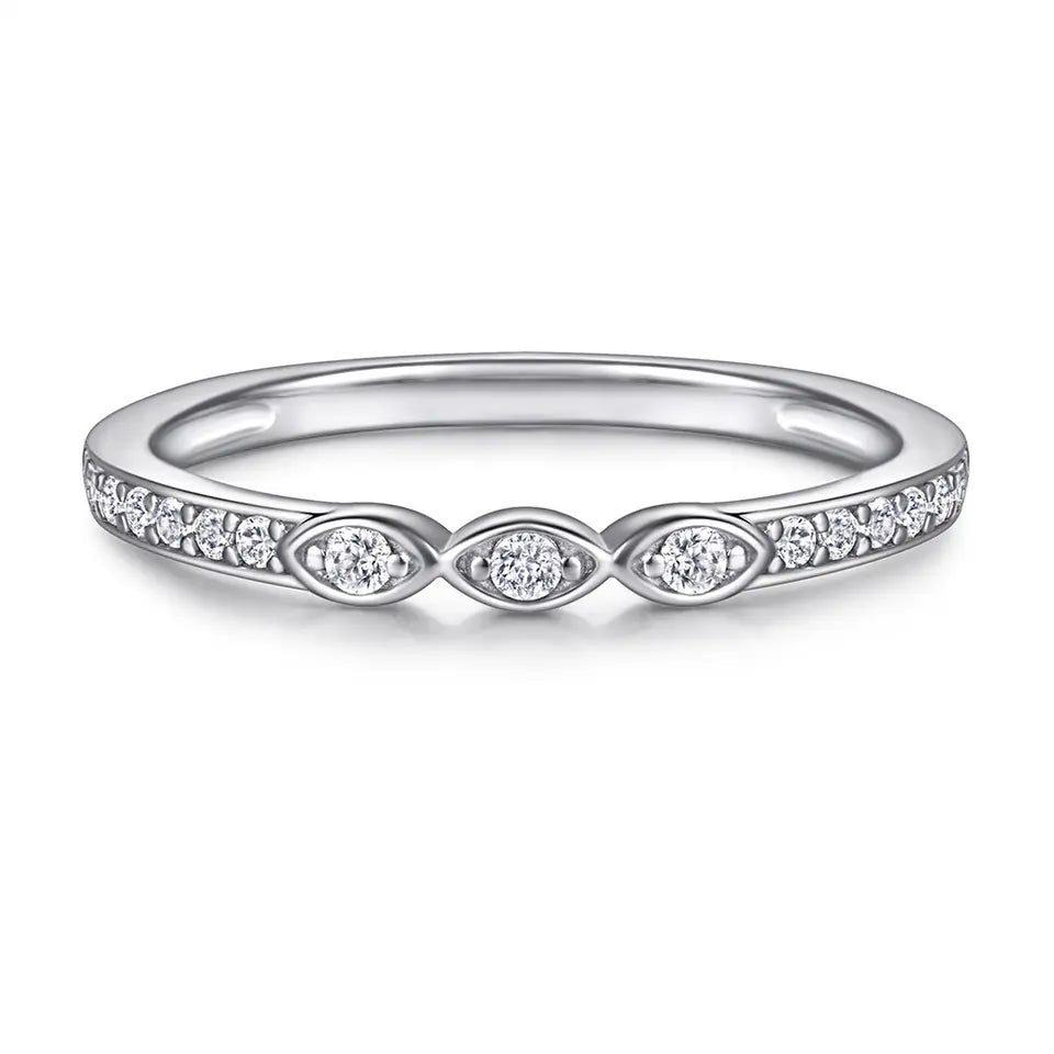 Sterling Silver Dahlia Engagement Ring