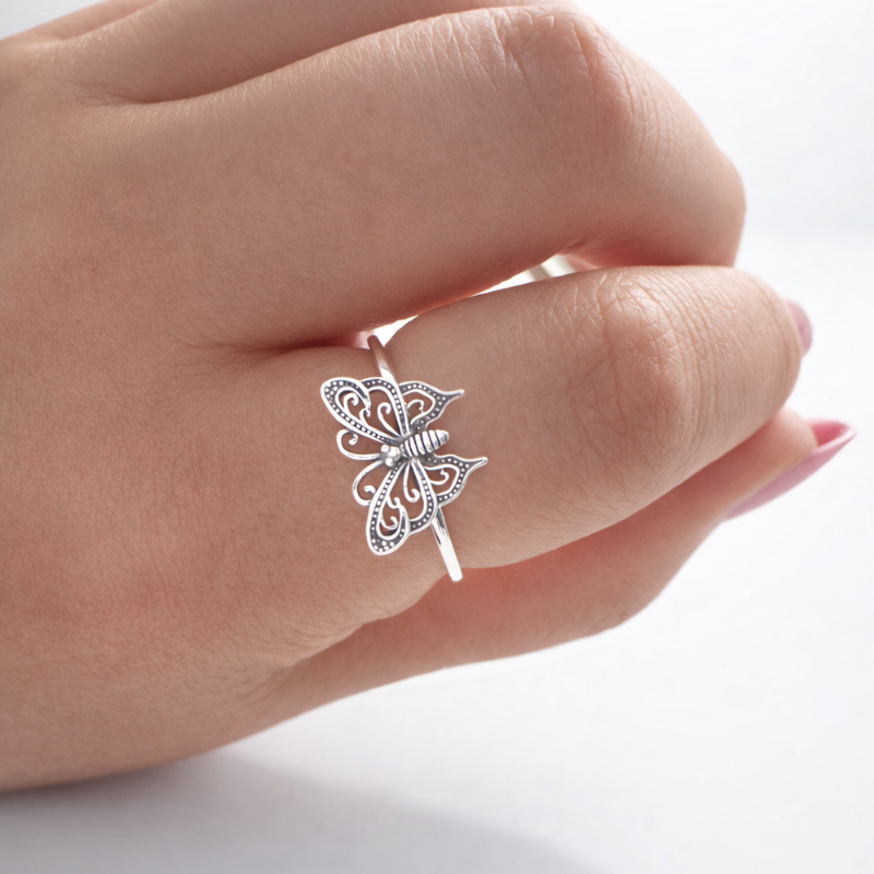 Whispering Butterfly Ring