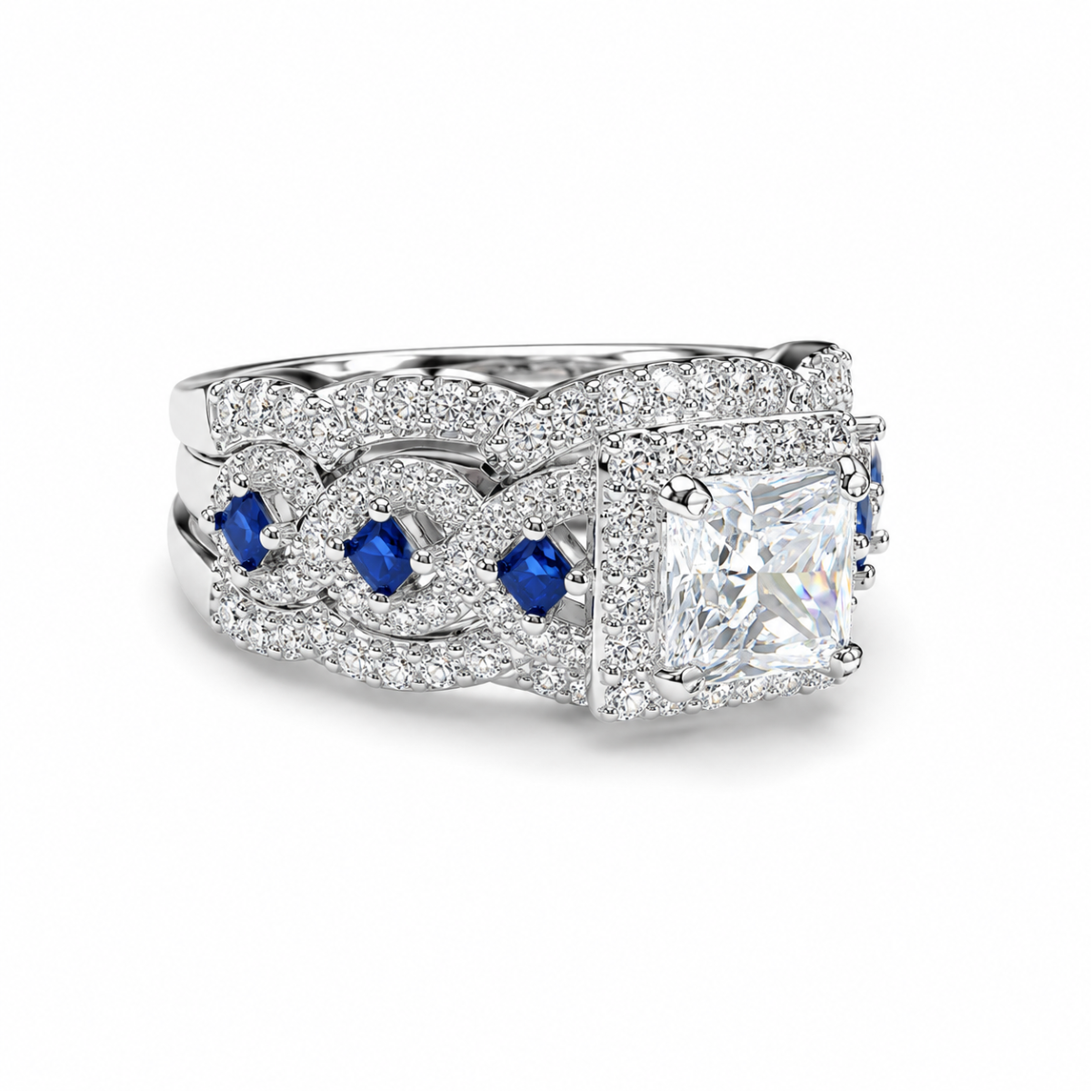 Sapphire Trinity Crown