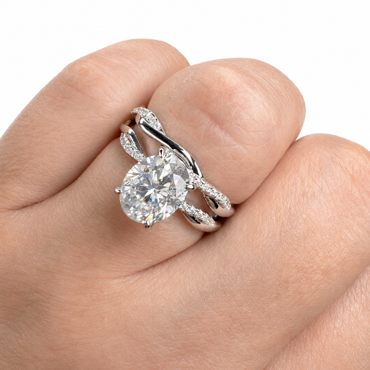 Aurora Anillo de Moissanita 2 CT