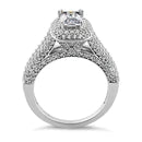 Sterling Silver Eiffel Tower Engagement Ring