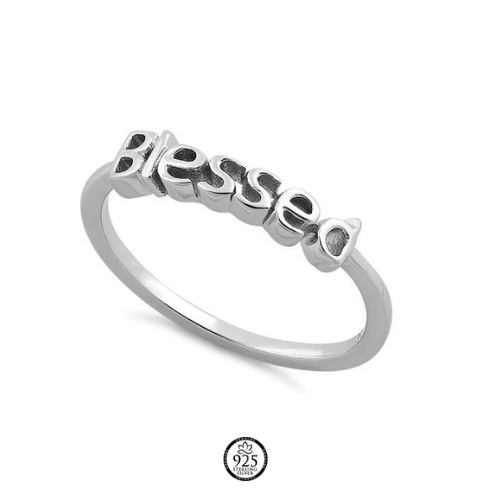 Sterling Silver Blessed Ring