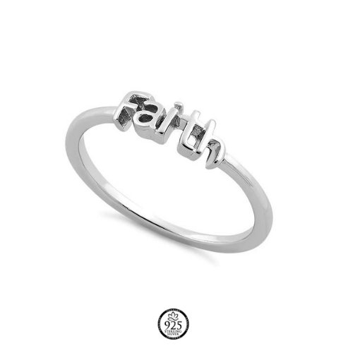 Sterling Silver Unshakeable Faith Ring