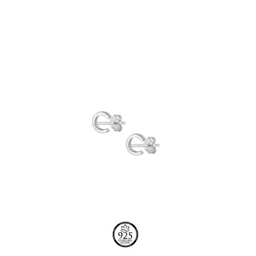 Sterling Silver My Inicial Earrings