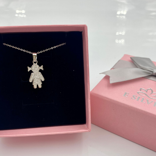 Sterling Silver My Little Girl Necklace