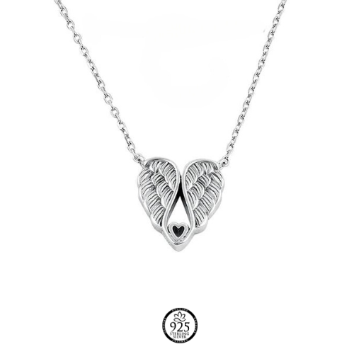 Sterling Silver My Lovely Angel Wings Necklace