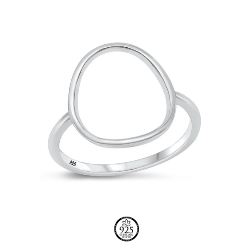 Sterling Silver Amy Open Circle Ring