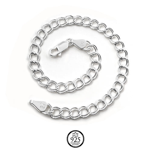 Sterling Silver Alex Italian Chain Link Bracelet
