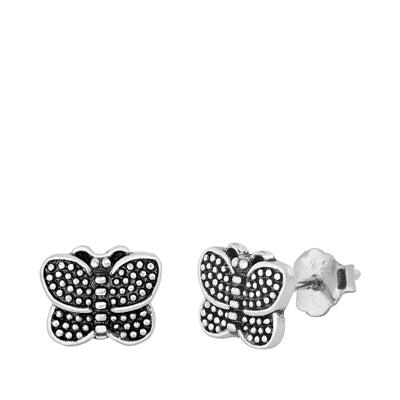 Sterling Silver Small Butterfly Earrings