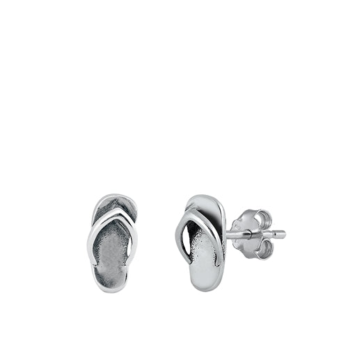Sterling Silver Relax Sandals Earrings