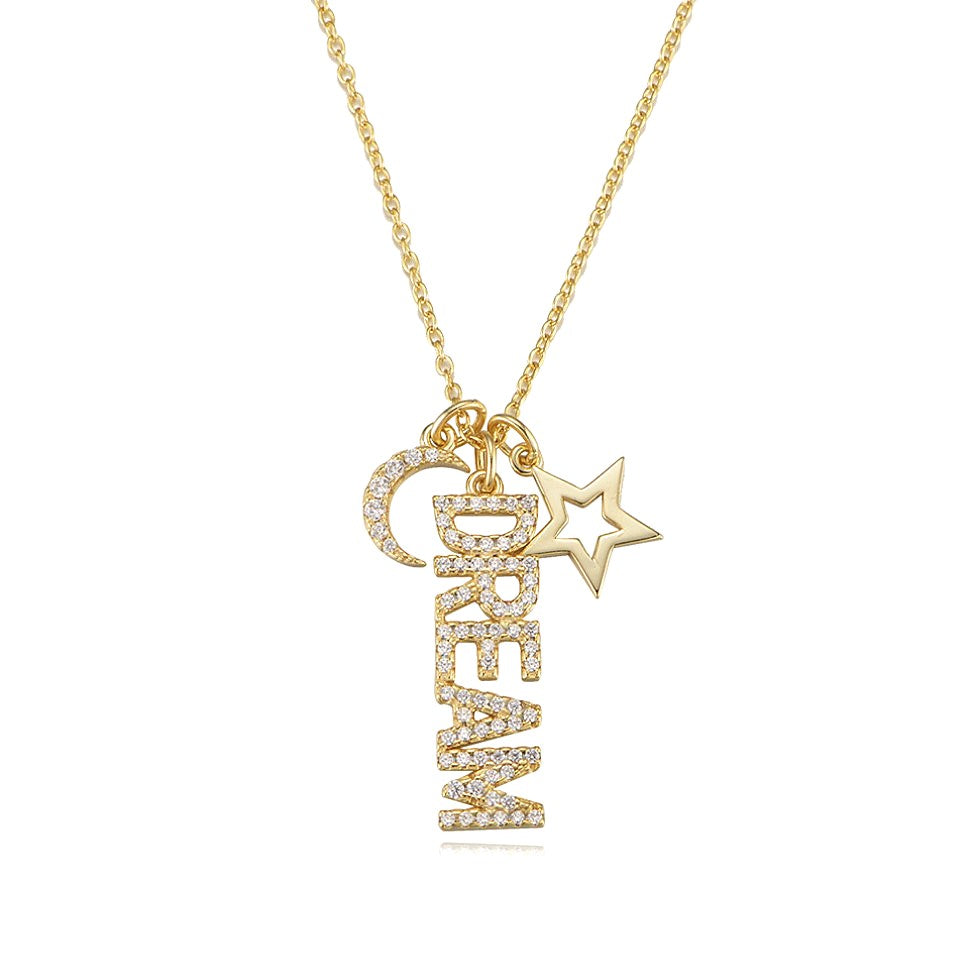 Sterling Silver Never Stop Dream Necklace