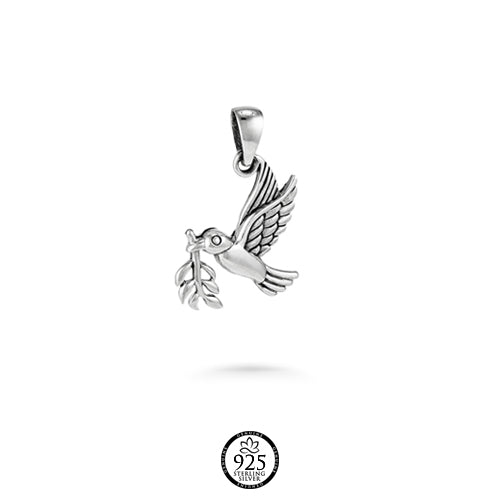 Sterling Silver Dove Of Peace Charm