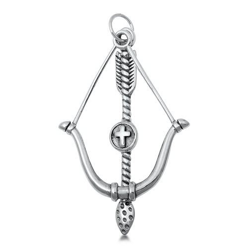 Sterling Silver Bow & Arrow Necklace