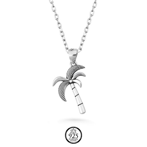 Sterling Silver Tropical Palm Charm