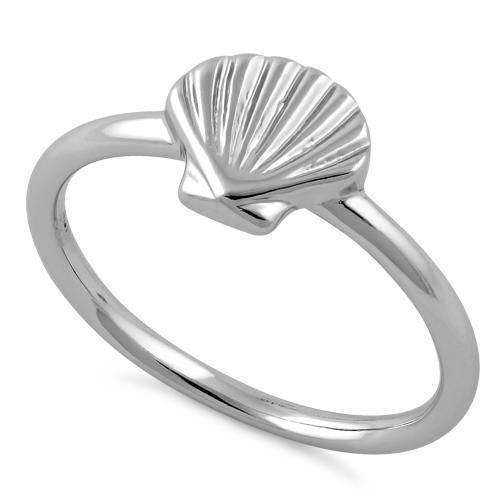 Sterling Silver Mermaid Shell Ring