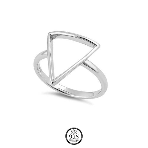 Sterling Silver Triangle Style Ring