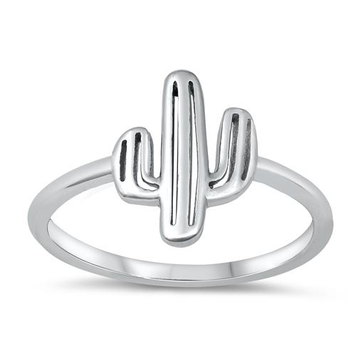 Sterling Silver Cactus Ring