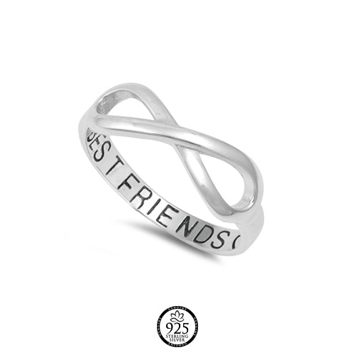 Sterling Silver Ring Best Friends Infinity Ring