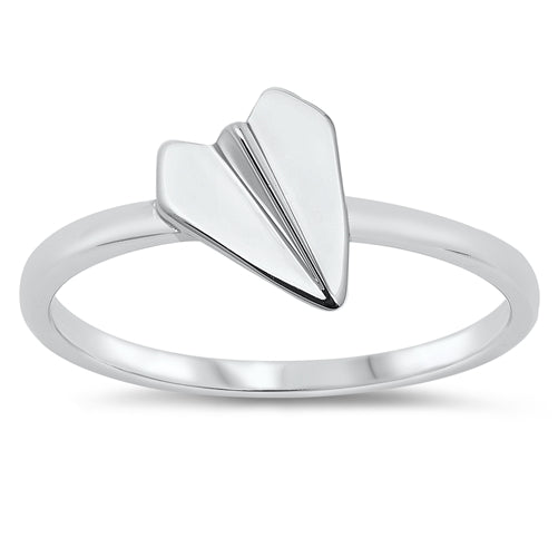Sterling Silver Paper Plane Ring
