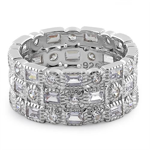 Sterling Silver Charlotte Multi Layer Ring