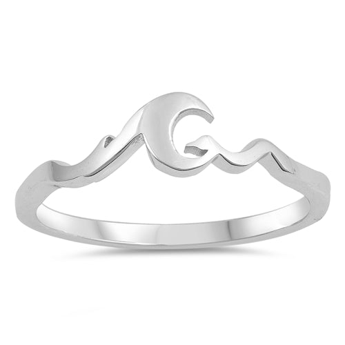 Sterling Silver Mar Caribe Waves Ring
