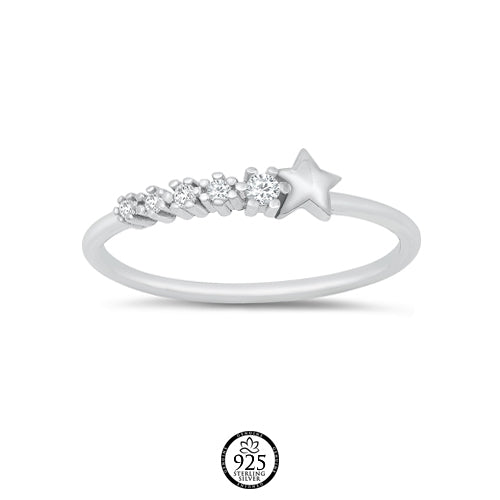Sterling Silver Stars of Wishes Ring