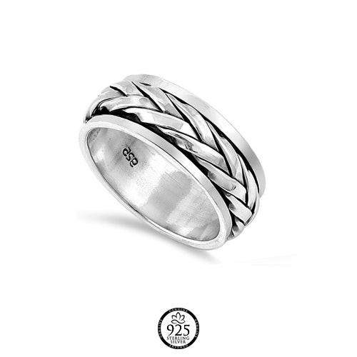 Sterling Silver Florencia Rope Ring