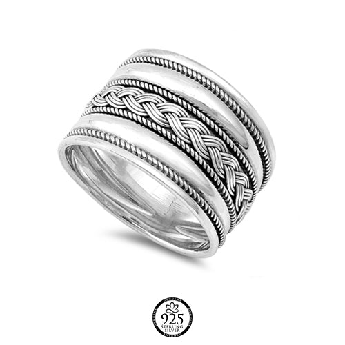 Sterling Silver Mikonos Bali Ring