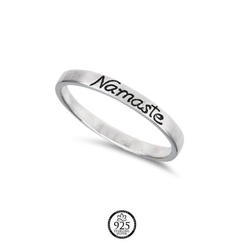 Sterling Silver Namaste Ring