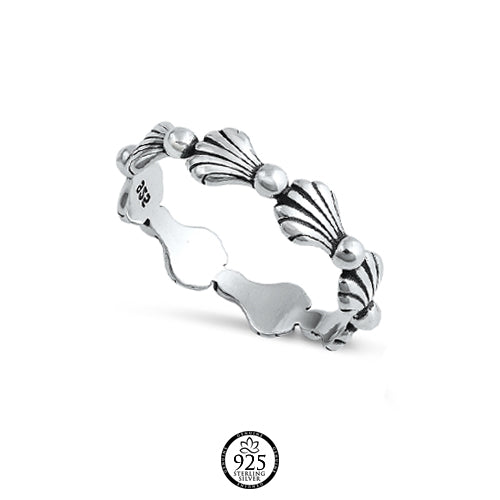 Sterling Silver Love for Shells Ring
