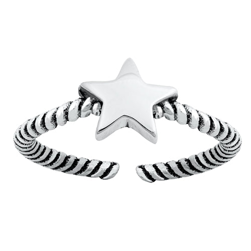 Sterling Silver Star Toe Ring