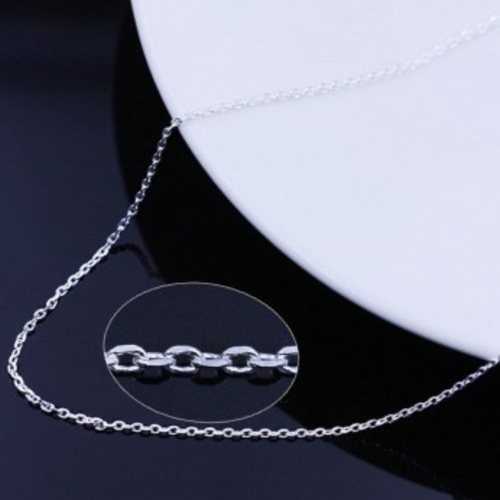 Sterling Silver Adjustable Italian Cable Chain