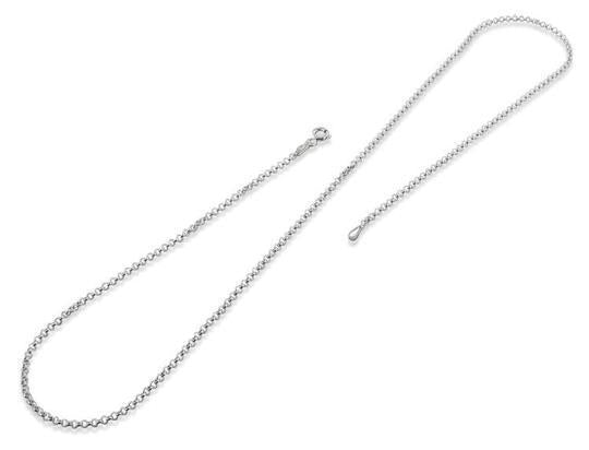 Sterling Silver Rollo Chain Necklace 1.8mm